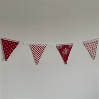 Red Floral Stripe Bunting (006)